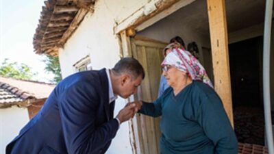 Lider Tugay’dan yangında vefat eden Şahin’in aile konutuna taziye ziyareti