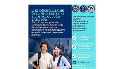 Liseliler, Ege Üniversitesinde bilim seyahatine çıkıyor