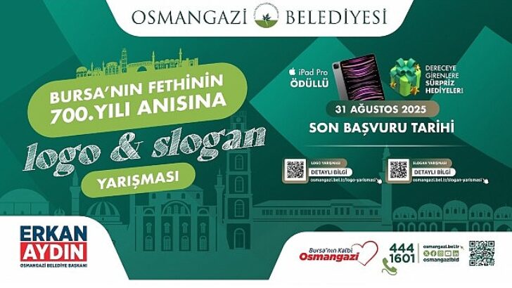 Osmangazi Belediyesi’nden fethin 700’üncü yılına özel logo ve slogan yarışı