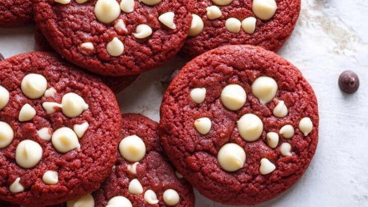 Red Velvet Chocolate Chip Cookies Tarifi