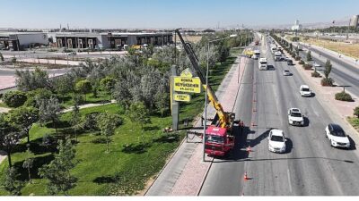 Şehir Estetiği ve Trafik Güvenliği İçin Totem ve Tabelalar Kaldırılıyor