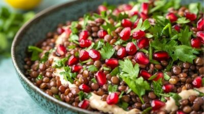 Tahin Soslu Mercimek Salatası Tarifi