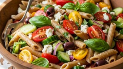 Tam Buğdaylı Makarna Salatası Tarifi