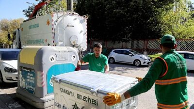 Tertemiz Çankaya için yeni çöp konteynerleri