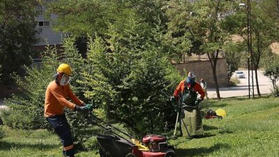 Yeşil Bir Çankaya İçin Parklarda Bakım Yapılıyor