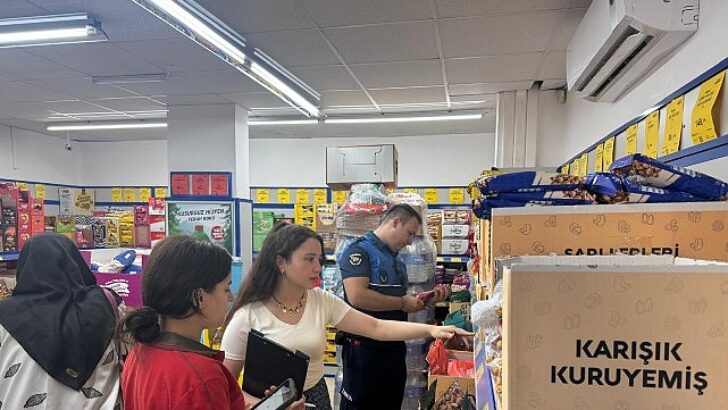 Zabıta’dan marketlerde kontrol