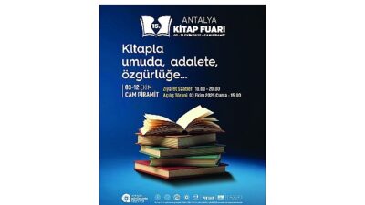 15. Antalya Kitap Fuarı 3 Ekim’de başlıyor