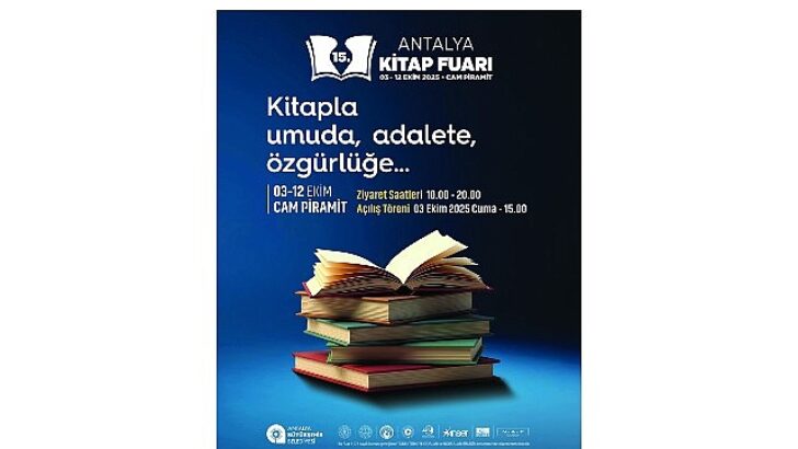 15. Antalya Kitap Fuarı 3 Ekim’de başlıyor