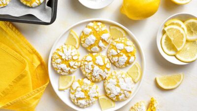 4 Malzemeli Limonlu Kurabiye Tarifi