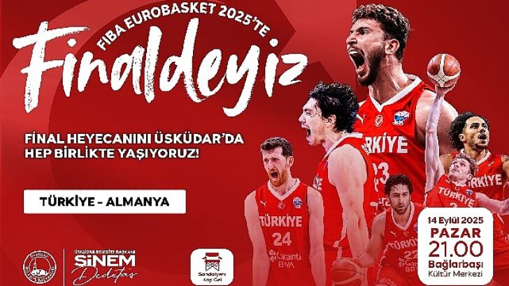 A Ulusal Basketbol Ekibimizin Tarihi Çabası Üsküdar’da kurulacak dev ekranda yayınlanacak