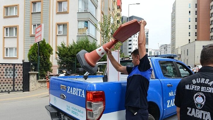 Altınşehir ve 23 Nisan’da kaldırım işgallerine karşı kapsamlı kontrol