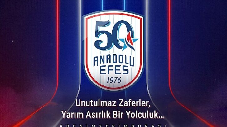 Anadolu Efes Spor Kulübü, 50. Dönemine 50. Yıl Logosu ile Başlıyor
