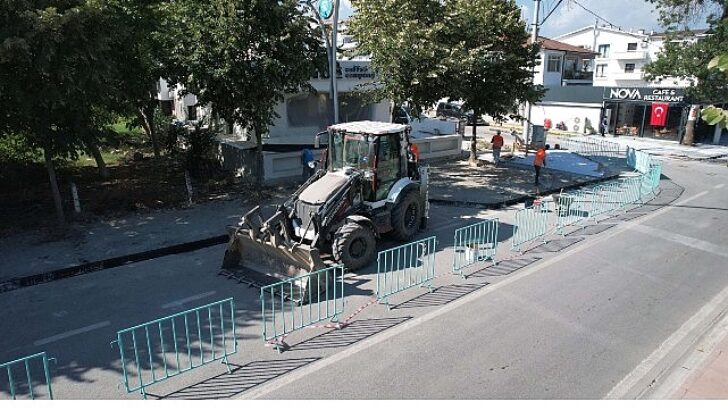 Başiskele sahilinde üstyapı sil baştan