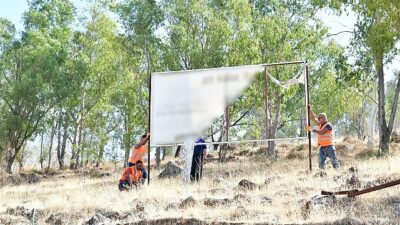 Belediye grupları kent estetiği ve güvenlik için alanda