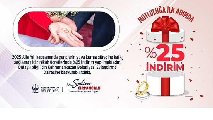 Belediyeden Yeni Evleneceklere Jest