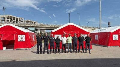 Bu çadırlar Büyükşehir itfaiyesini daha güçlü kılacak