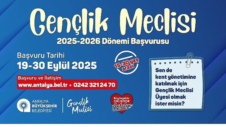 Büyükşehir Gençlik Meclisine müracaatlar başladı