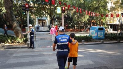 Büyükşehir Zabıtası ile okul yolu daha inançlı