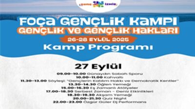 Büyükşehir’den gençlere Foça’da kamp