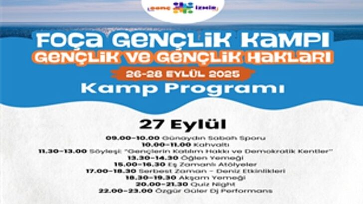 Büyükşehir’den gençlere Foça’da kamp