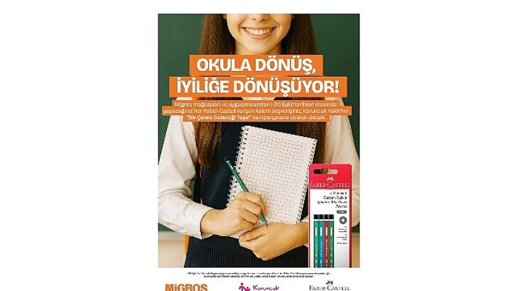 Faber-Castell ve Migros iş birliği ile Koruncuklara takviye Kategori: