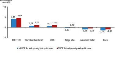 Finansal Yatırım Araçlarının Gerçek Getiri Oranları, Ağustos 2025