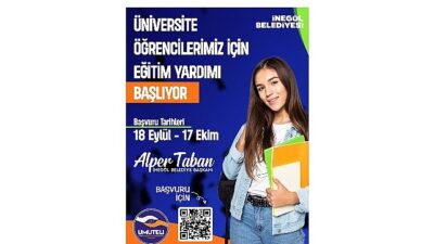 İnegöl Belediyesi’nin Üniversite Öğrencilerine Eğitim Yardımı Müracaatları Başladı