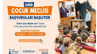 İzmir Çocuk Meclisi müracaatları başlıyor