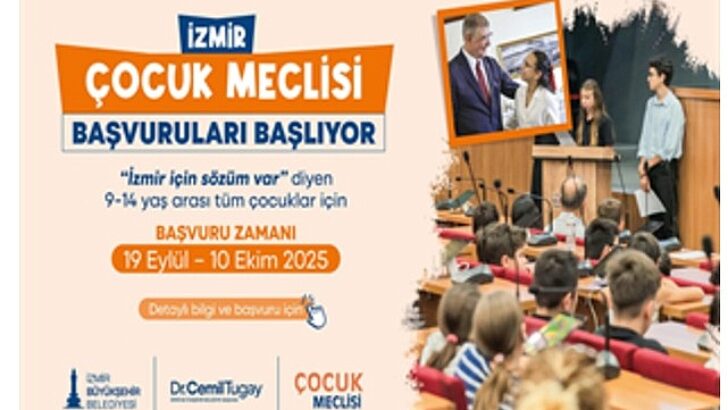 İzmir Çocuk Meclisi müracaatları başlıyor