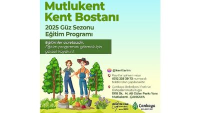 Kent Bostanları Güz Eğitimleri Başlıyor