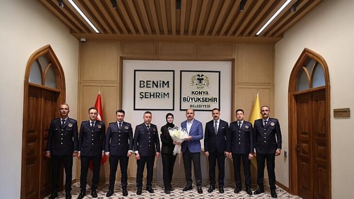 Konya İtfaiyesi Lider Altay’ı Ziyaret Etti
