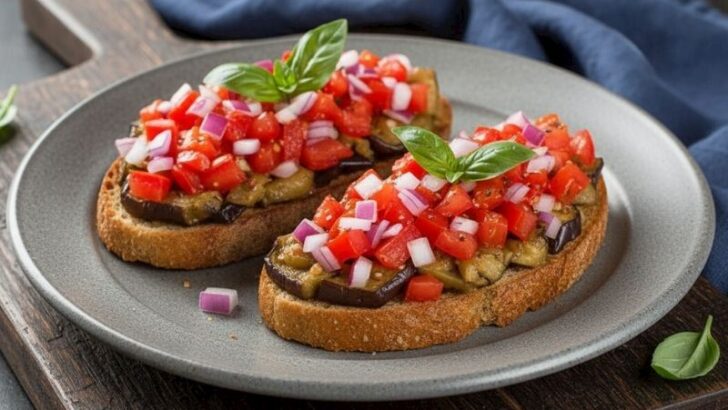 Köz Patlıcanlı Bruschetta Tarifi