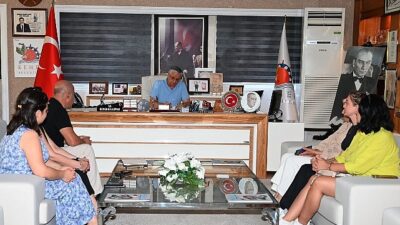 Kurs öğretmenlerinden Başkan Topaloğlu’na ziyaret