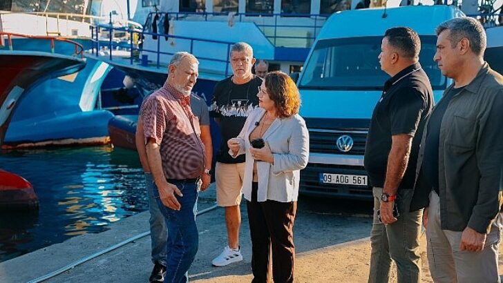 Lider Hatice Gençay’dan Altınkum balıkçılarına ziyaret