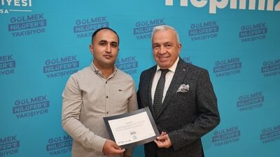 Lider Şadi Özdemir’den yiğit işçiye tebrik