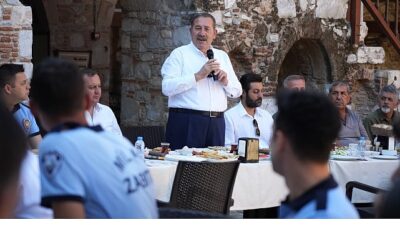 Lider Topuz, Zabıta Çalışanlarıyla Bir Ortaya Gelerek Haftalarını Kutladı