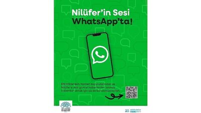Nilüfer Belediyesi WhatsApp kanalı yayında