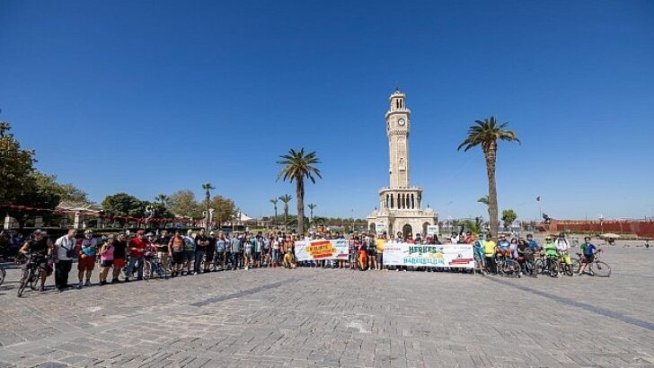 Sağlıklı hayat ve pak etraf için pedalladılar