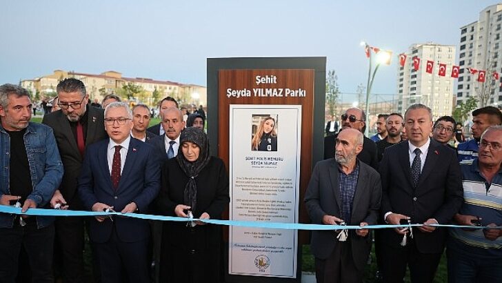 Şehit Şeyda Yılmaz Parkı Dualar ile Açıldı