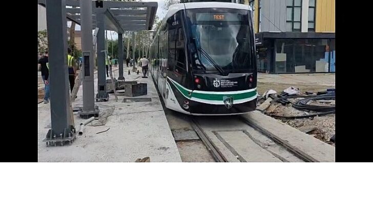 Stada gidecek tramvayda soğuk testler yapılıyor