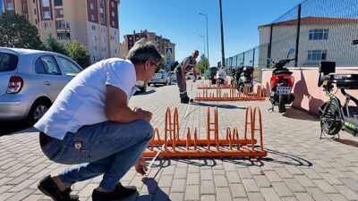 Yeni bisiklet park istasyonları konumlandırılıyor