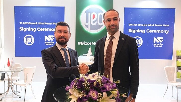 YEO ve Met-Gün Güç’ten 70 MW’lık rüzgar gücü santrali