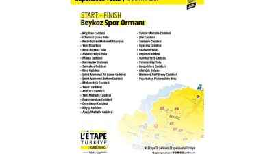 12 Ekim 2025 Pazar Günü L’Étape Türkiye by Tour de France Bisiklet Yarışı nedeni ile İstanbul’da yol kapanışları ve trafik düzenlemeleri