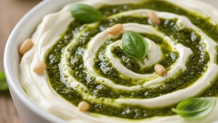 15 Dakikada Pesto Soslu Krem Peynir Tarifi