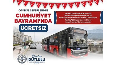 29 Ekim’de Ulaşım Fiyatsız Olacak