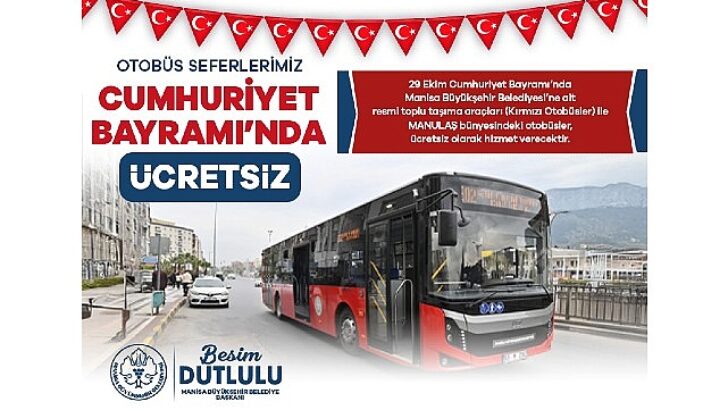 29 Ekim’de Ulaşım Fiyatsız Olacak