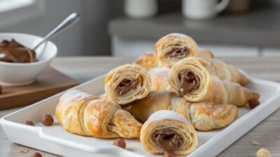 Airfryer’da Milföyden Çikolatalı Kruvasan Tarifi