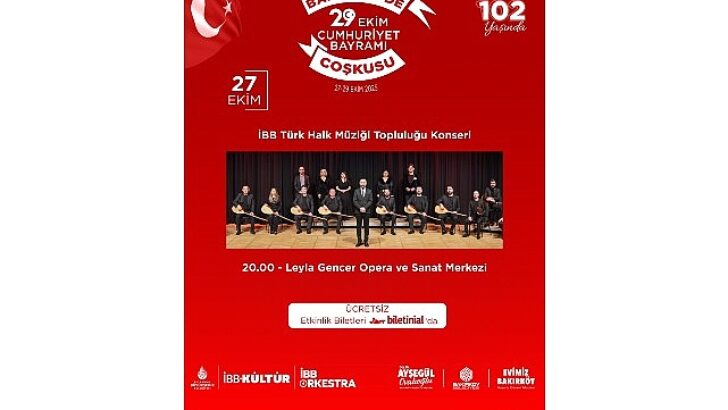 Bakırköy’de 3 Gün Boyunca Cumhuriyet Bayramı Coşkusu Yaşanacak