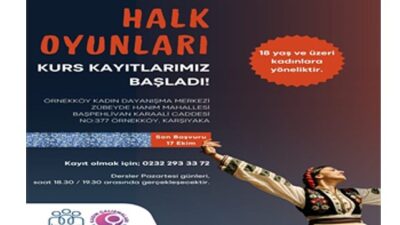 Bayanlara özel halk oyunları kursu başlıyor