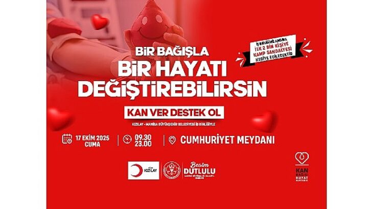 Büyükşehir ve Türk Kızılayı’ndan Manalı Aktiflik